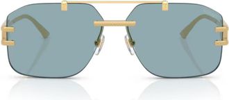 Versace Versace 0ve2275 Damier Plaque 100280 Oro Glasses