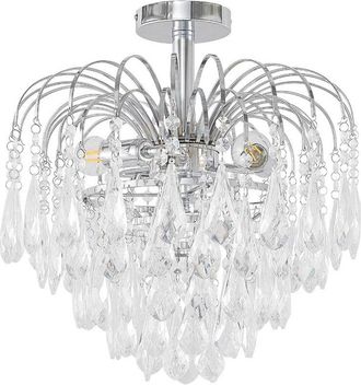 Lindby Lámpara de techo Silino en Plateado Metal - Lindby