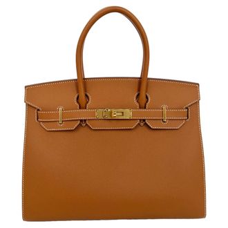 Herm&egrave;s Herm&egrave;s Birkin 30 Gouden Hardware in Bruin Togo Leer