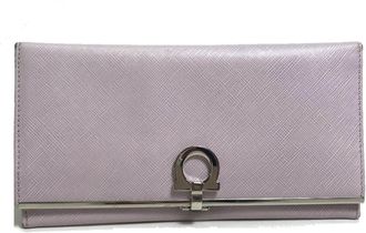 Ferragamo Leather Long Wallet (Bi-Fold) (Pre-Owned)