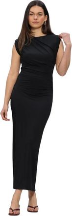 Rosemunde Billie SL Long Drape Dress - Dames - Maxi kleedjes - Zwart - XS - Kleedjes