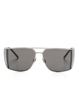 サングラス SAINT LAURENT SILVER L SL 820 SUNGLASSES Saint Laurent SL 796 VINCENT 002 - Silver Sunglasses for Man