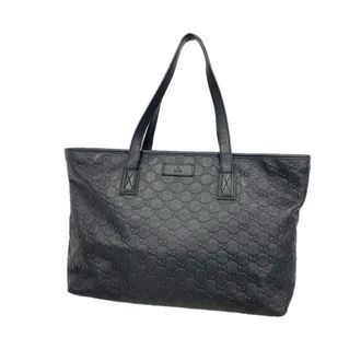 Gucci Black Leather Tote Bag (Pre-Owned)