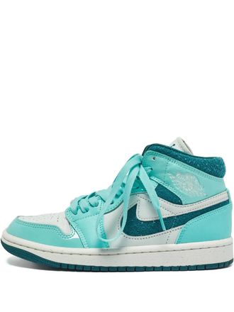 Nike Jordan 2023 Air Jordan 1 patent-leather sneakers - Green