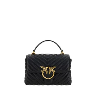 Pinko Calf Leather Bos Taurus Womens Handbag