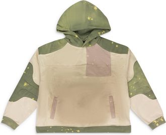 Who Decides War by Ev Bravado GREEN ARMOUR HOODIE