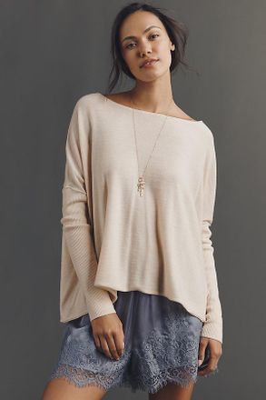 Pilcro Asymmetric Long-Sleeve Oversize Sweater