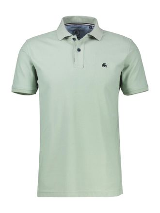 Lerros Poloshirt LERROS Poloshirt, COOL & DRY und Logo-Stitch, Herren, Gr. XXL, bay gr&uuml;n, 60% Baumwolle, 40% Polyester, ohne Ausschnitt, Shirts Poloshirt