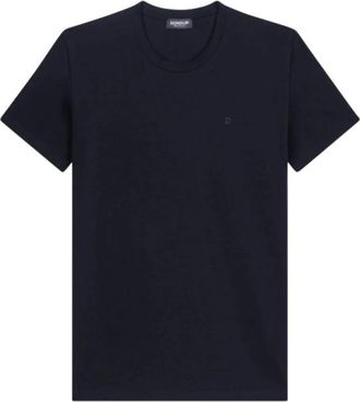Dondup T-shirt met ronde hals slim fit in stretchjersey - Heren - T-shirts - Zwart - S - Tops