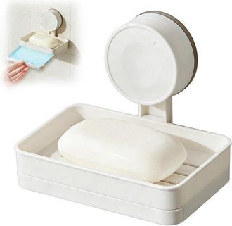 OEM Jabonera Para Ducha Y Cocina Con Desag&uuml;e - No Requiere Perforaci&oacute;n, Con Ventosa De Gran Potencia