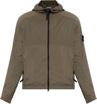 Stone Island Jas met logopatch - Heren - Regenjassen - Groen - L - Jassen
