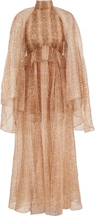 Zimmermann snake-print maxi dress - Neutrals