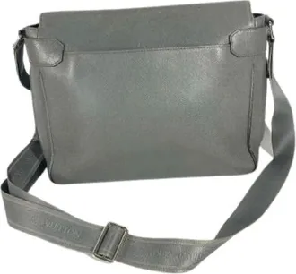 Louis Vuitton Vintage, unisex, Grijs, ONE Size, Leer, Pre-owned Messenger Bag