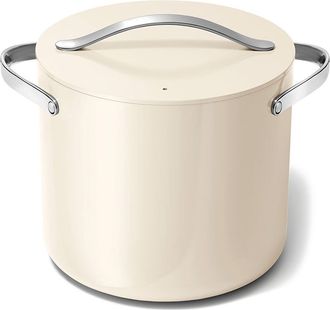 Caraway Nonstick Ceramic 12-Quart Stockpot with Lid in Cream at Nordstrom