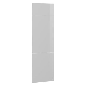 Vicco Frontale Cucina R-line, Bianco Lucido, 59.6 X 196 Cm Frontale Del Mobile Per Mobile Per Frigorifero, Vicco