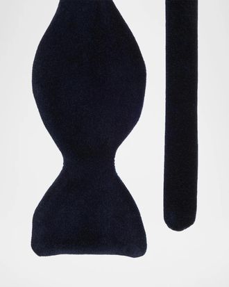Ralph Lauren Purple Label Men & apos;s Velvet and Peau de Soie Bow Tie