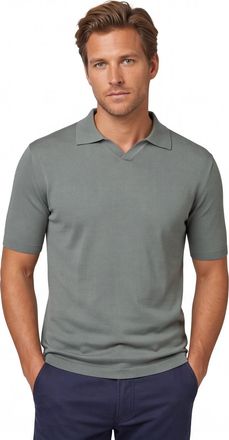 Thomas Maine katoenen Thomas Maine poloshirt groen effen normale fit