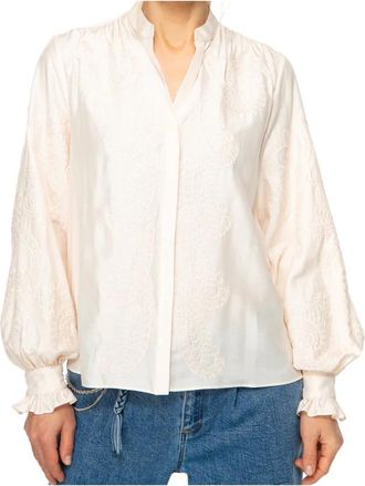 Ivi Seaside Collection Ivi, Overhemden, Dames, Wit, M, 1554 Romantische Blouse