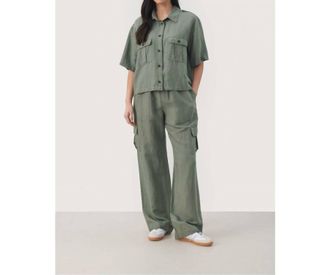 Part Two Fetimas Shirt In Agave Green
