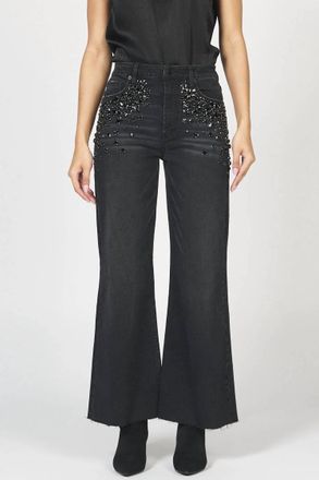 Dear John Denim High Rise Fiona Jeans In Black Sparkle