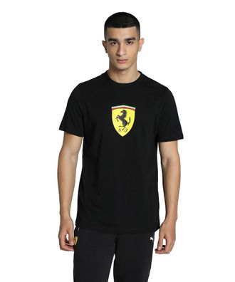 Puma Mens Scuderia Ferrari Race Coloured Big Shield T-Shirt Black Size 3XL