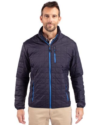 Cutter & Buck Rainier PrimaLoft Mens Eco Insulated Full Zip Puffer Jacket