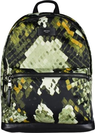 Jimmy Choo London Pre-owned Backpack - Heren - Vintage Rugzakken - Groen - ONE Size - Leer - Vintage