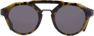 Philipp Plein Grey Oval Mens Sunglasses SPP045M 092I 50