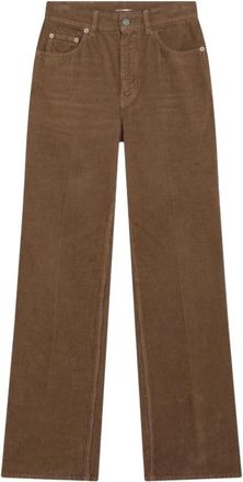 Saint Laurent 70s Jeans - Dames - Straight fit broeken - Bruin - W27 - Broeken