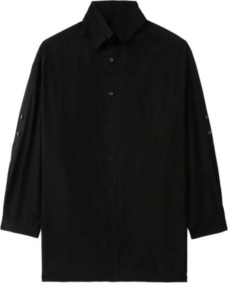 Yohji Yamamoto Camicia aderente monopetto - Nero