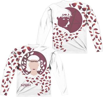 Gildan Chilling Adventures Of Sabrina Crown Of Thorns (Front/Back Print) Long Sleeve Adult Poly Crew Tee / T-Shirt