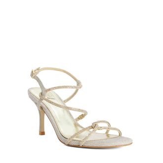 Dune London Ladies MILOS Embellished Studded Strappy High Heel Sandals Size UK 7 Heeled Sandals