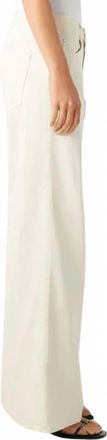Amo Sabine Wide Leg Jeans In White