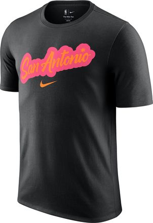 Nike San Antonio Spurs Essential City Edition Nike Mens NBA T-Shirt in Black | HV5564-010