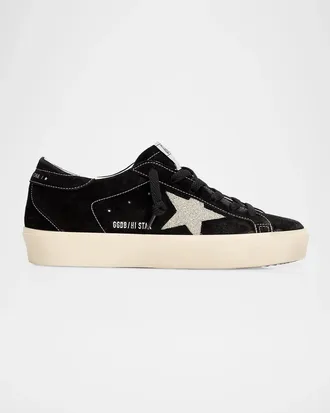 Golden Goose Ball Star Mixed Leather Low-Top Sneakers
