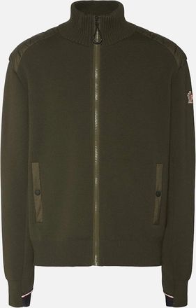 Moncler Mens Zip Through Cardigan Green - Size: 38