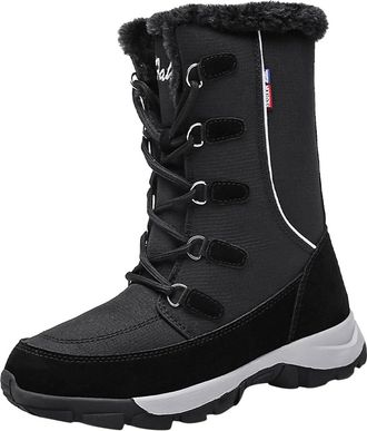 Generic Sobzia Womens Winter Boots Waterproof Warm Ski Snowproof Trekking Walking Thermaboots Winter Shoes for Men Outdoor Hiking Thermal High Anti-Slip Snowb