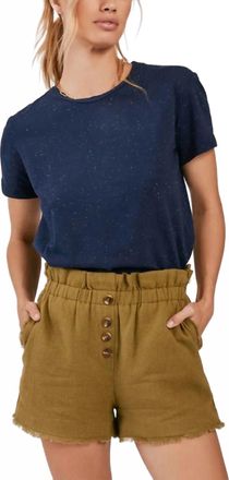 Something Navy Ryan Paperbag Shorts In Green