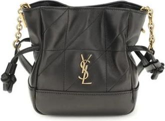 Saint Laurent Ovis Aries Schoudertas - Dames - Schoudertassen - Zwart - ONE Size - Leer - Tassen