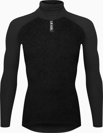 Le Col Mens Deep Winter Long Sleeve Base Layer | Insulated Temperature Regulating Cycling Undershirt | Lightweight (S-XL), Black, Large
