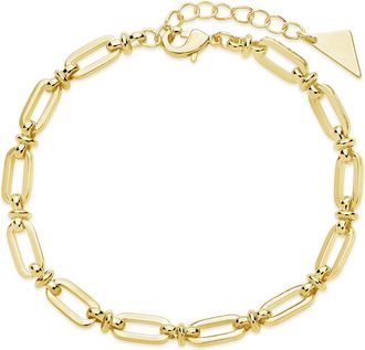 Sterling Forever Oval Link Chain Bracelet