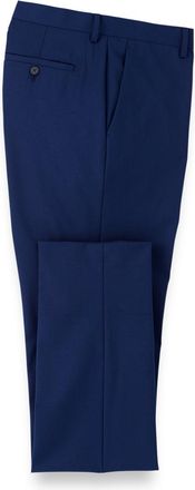 Paul Fredrick Wool Stretch Bengaline Flat Front Suit Pants