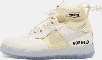 Nike Air White Leather And Nylon Force 1 Gore Tex High Winter Gtx Phantom Sneakers