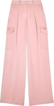 BA&SH Wijde Broek - Dames - Wijde Broeken - Roze - XL - Broeken