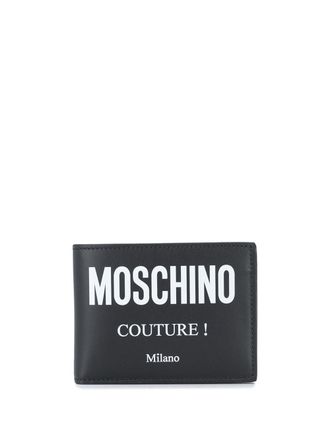 Moschino Portafoglio con stampa - Nero