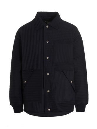 Khrisjoy Chore Quilted Stripes Down Jacket