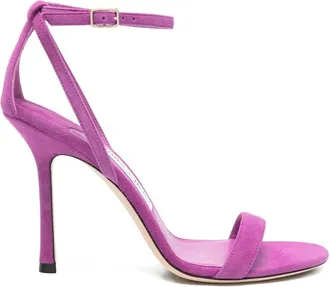 Jimmy Choo London Moza Suede Ankle-strap Sandals