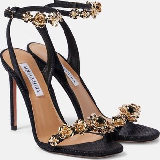 Aquazzura Sandali Bloom 105 in canvas