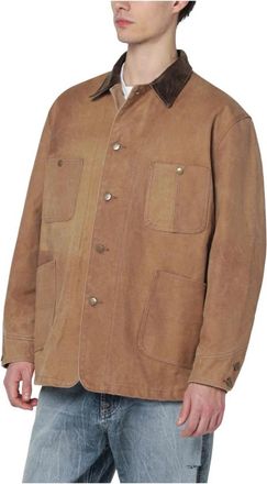 Needles Cotton Jacket - Heren - Zomerjassen - Bruin - L - Katoen - Jassen