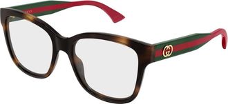 Gucci Glasses, female, Brown, Size: 54 MM Gg0038Onn Optical Frame